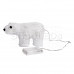 Акриловая светодиодная фигура "Белый мишка" 15х25 см, 4,5 В, 3 батарейки AA (не входят в комплект), 24 светодиодов, NEON-NIGHT, SL513-252